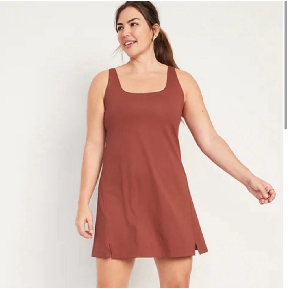 Old Navy PowerSoft Square-Neck Athletic Dress